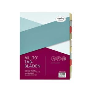 Picture 1 of Tabbladen Multo A4 23-gaats 10-delig karton assorti