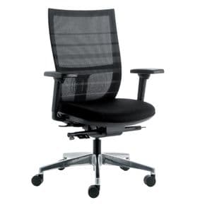 Picture 1 of Bureaustoel Euroseats Curve Deluxe zwart