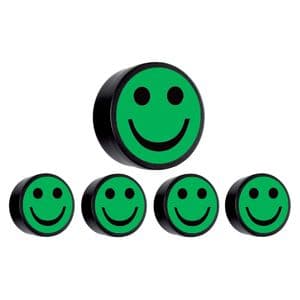Picture 1 of Magneet smiley 35mm groen 5 stuks