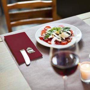 Picture 3 of Pochette Tork Linstyle Premium 1-laags 390x390mm bordeauxrood 509603