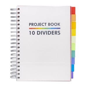 Picture 1 of Projectboek Pukka Pad White B5 lijn 10-tabs 400 pagina's 80gr