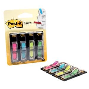 Picture 1 of Indextabs Post-it 684 12x43mm pijl neon assorti 96 tabs