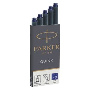 Picture 1 of Inktpatroon Parker Quink permanent blauw pak à 5 stuks