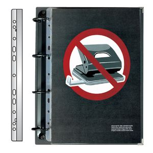 Picture 3 of Opbergstrip Djois filestrip A4 295mm 2/4rings transparant 100 stuks