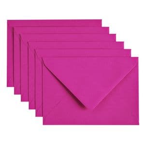 Picture 1 of Envelop Papicolor C6 114x162mm felroze pak à 6 stuks
