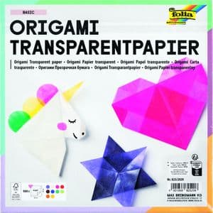 Picture 1 of Origami papier Folia 20x20cm transparant 42gr 500 vel in 10 kleuren