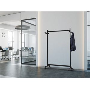 Picture 5 of Garderoberek MAUL Samba mobiel 115X172X51cm 40kg, 10 haken zwart RAL9004