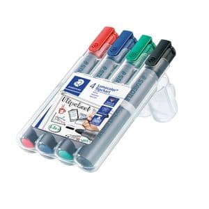 Picture 1 of Viltstift Staedtler 356 voor flipover rond 2mm 4 stuks assor