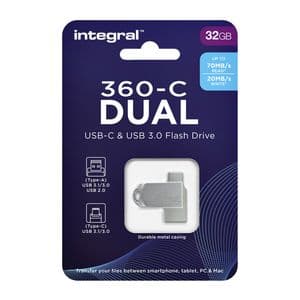 Picture 3 of USB stick 3.0 Integral USB-360-C Dual USB-A 32GB