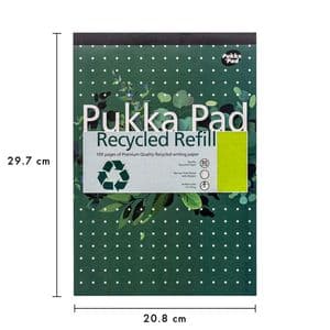Picture 3 of Schrijfblok Pukka Pad Recycled A4 lijn 4-gaats 100 vel 80gr