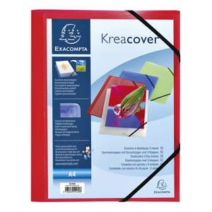 Picture 4 of Elastomap Exacompta Kreacover A4 3 kleppen PP assorti