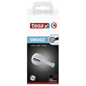 Picture 2 of Reserverolhouder tesa® Smooz hoogglans verchroomd metaal zelfklevend