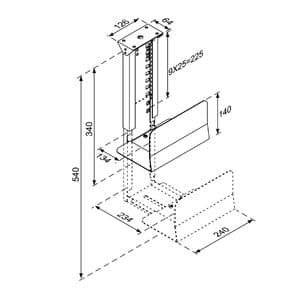 Picture 1 of CPU houder Neomounts D200 30kg zwart