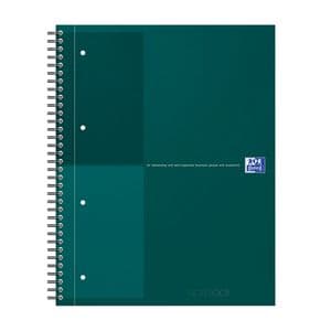 Picture 1 of Spiraalblok Oxford International Notebook A4+ lijn 160 pagina's groen