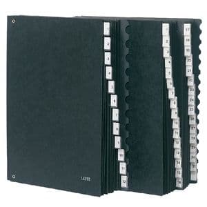 Picture 1 of Termijnmap Leitz 1-12 270x18x345mm hardboard zwart