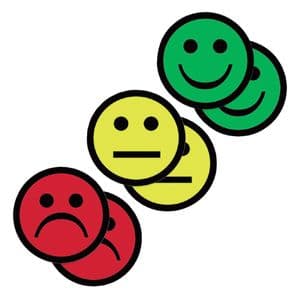 Picture 1 of Magneet smiley 75mm emotie blij groen 5 stuks