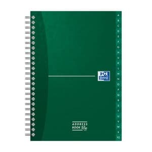 Picture 2 of Adresboek Oxford Office Essentials A5 72vel dubbelspiraal assorti