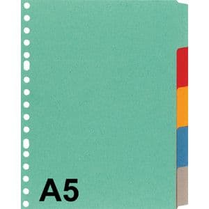 Picture 2 of Tabbladen Kangaro A5 17-gaats P505M 5-delig assorti karton