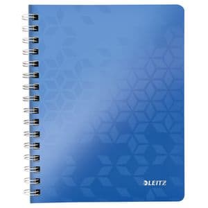 Picture 1 of Notitieboek Leitz WOW A5 spiraal 160 pagina's lijn blauw