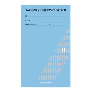 Picture 1 of Aanwezigheidsregister Aurora 155x260mm Nederlandstalig 56 pagina's