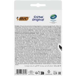 Picture 4 of Balpen Bic Cristal medium blauw blister à 10 stuks
