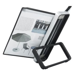 Picture 3 of Zichtpanelensysteem bureau Tarifold VEO PP A4 met 10-tassen zwart