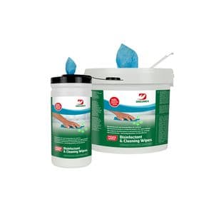 Picture 2 of Desinfectiedoekjes Dreumex Disinfectant & Cleaning bus 170 stuks blauw