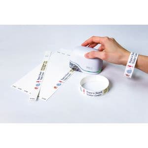 Picture 3 of Polsband Colop E-mark 250x19mm 100 stuks wit