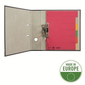 Picture 1 of Tabbladen Leitz 4-gaats 4350 6-delig grijs karton
