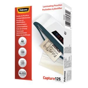 Picture 1 of Lamineerhoes Fellowes A6 2x125micron glans 100 stuks