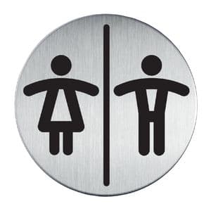 Picture 1 of Infobord pictogram Durable 4920 toileten D/H rond 83mm