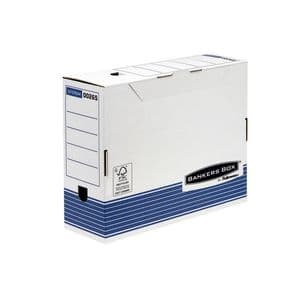 Picture 1 of Archiefdoos Bankers Box System A4 100mm wit blauw
