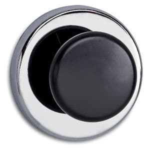 Picture 1 of Magneet met knop MAUL Ø65mm trekkracht 12kg chroom/zwart