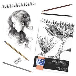 Picture 2 of Tekenblok Oxford Sketching A4 50 vel 120 gram spiraal