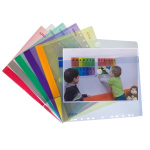 Picture 4 of Enveloptas Djois Color Collection A4 horizontaal geperforeerd assorti