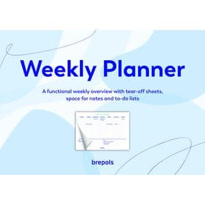 Picture 2 of Planner Brepols Weekly A4 7dagen/1pagina horizontaal assorti
