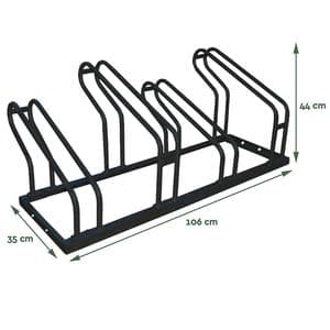 Picture 2 of Fietsenrek BRASQ 4 fietsen BS400 zwart