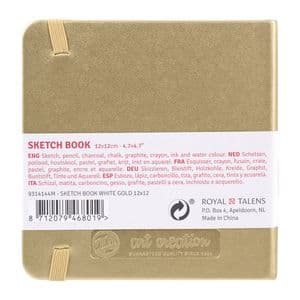 Picture 2 of Schetsboek Talens Art Creation 80 witte vellen 140gr 120x120mm witgoud