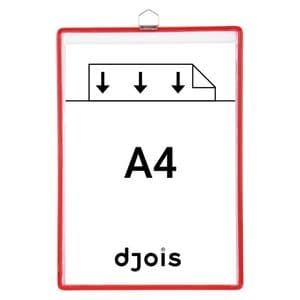 Picture 1 of Zichtpanelenframe hangend Tarifold A4 rood 5 stuks