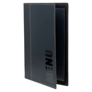 Picture 1 of Menukaart Securit Trendy A5 1 x 2 tassen zwart