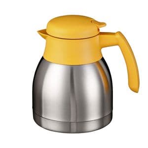 Picture 1 of Thermoskan Bravilor dubbelwandig 1 liter RVS geel