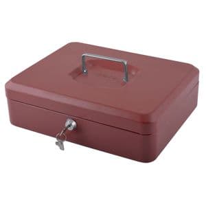 Picture 2 of Geldkist Pavo met muntsorteerbak 300x240x90mm rood