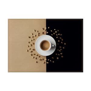 Picture 1 of Placemat IEZZY koffiekop bruin 6 stuks