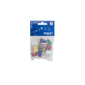 Picture 4 of Papierklem MAUL 215 foldback 19mm capaciteit 7mm assorti 12 stuks
