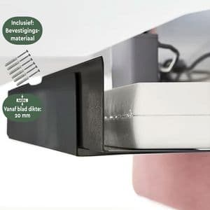 Picture 8 of Kabelgoot BRASQ verstelbaar 75-150cm CT100 zwart