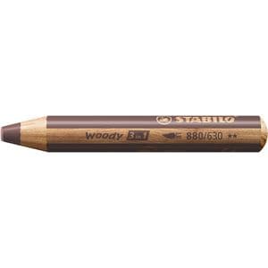 Picture 1 of Kleurpotloden STABILO 880 woody 3 in 1 multitalent bruin