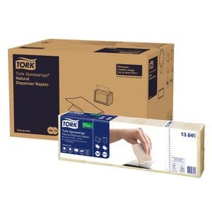 Picture 2 of Lunchservet Tork Advanced 1/8 vouw 2-laags 328x325mm 200 vel naturel 477351
