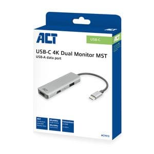 Picture 9 of Adapter ACT USB-C 4K multiport voor 2 HDMI monitoren