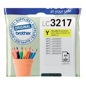 Picture 1 of Inktcartridge Brother LC-3217Y geel