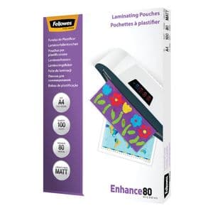 Picture 1 of Lamineerhoes Fellowes A4 2x80micron mat 100 stuks
